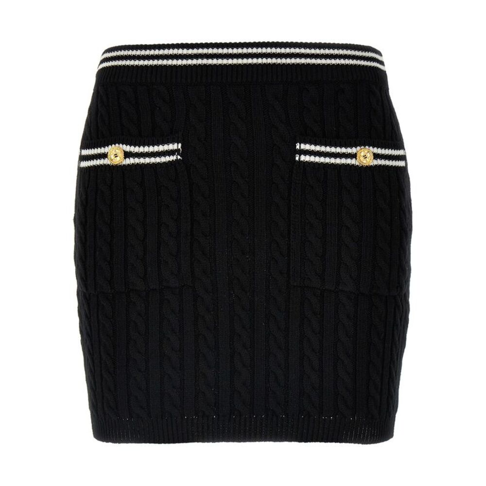 Alessandra Rich Bicolor Cotton Long Women's Skirt